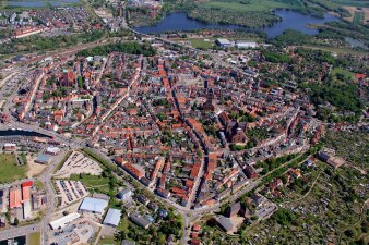Foto: Luftbild Altstadt Wismar © U. Jahr, Rechte Hansestadt Wismar Luftbild Altstadt Wismar