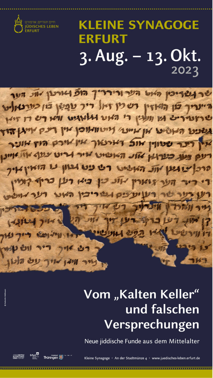 Plakat zur Ausstellung Vom "Kalten Keller" in der Kleinen Synagoge Plakat