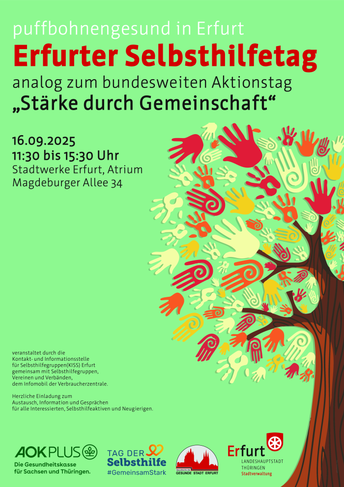 Plakat zum Erfurter Selbsthilfetag Plakat zum Erfurter Selbsthilfetag 2025