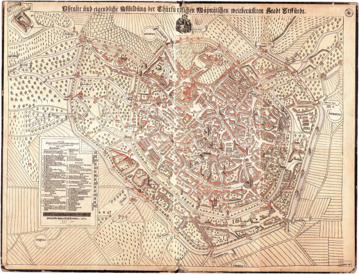Karte Dedekind Ausschnitt Mittelalterliche Stadtkarte
