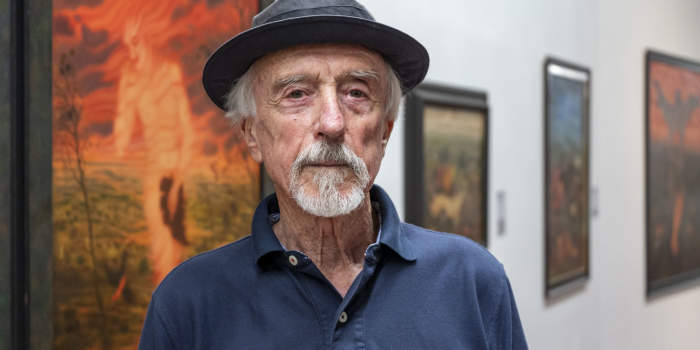 Einblick in die Ausstellung „Arik Brauer. Phantastisch ...