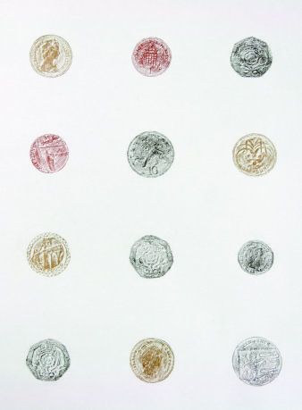 mehrere Münzen abgebildet