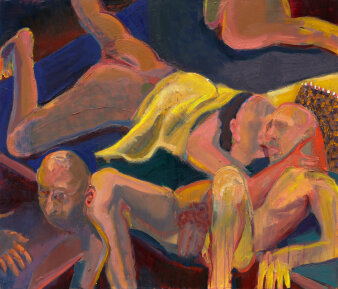 Gemälde mit liegenden nackten Personen