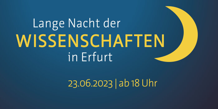 Ankündigungsbanner für die Lange Nacht der Wissenschaft 2023