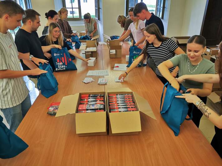 Personalmarketing Kampagne: Starter-Beutel gepackt