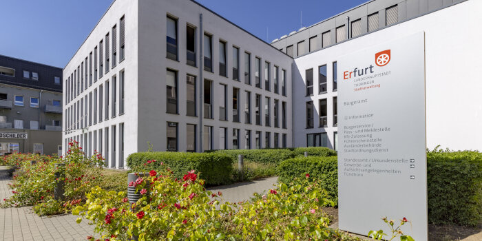Foto: Bürgeramt © Stadtverwaltung Erfurt Ein modernes Gebäude