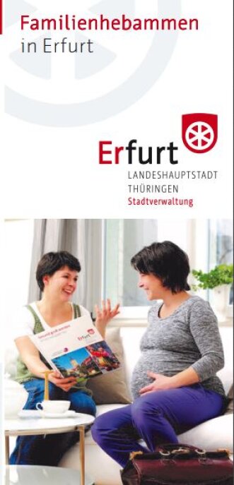 Titelbild Infoflyer Familienhebammen in Erfurt Titelbild Infoflyer Familienhebammen in Erfurt