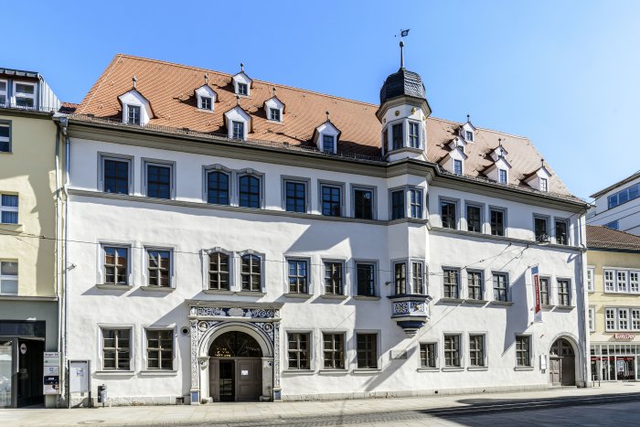 Haus Dacheröden Ein altes Haus in Erfurt.