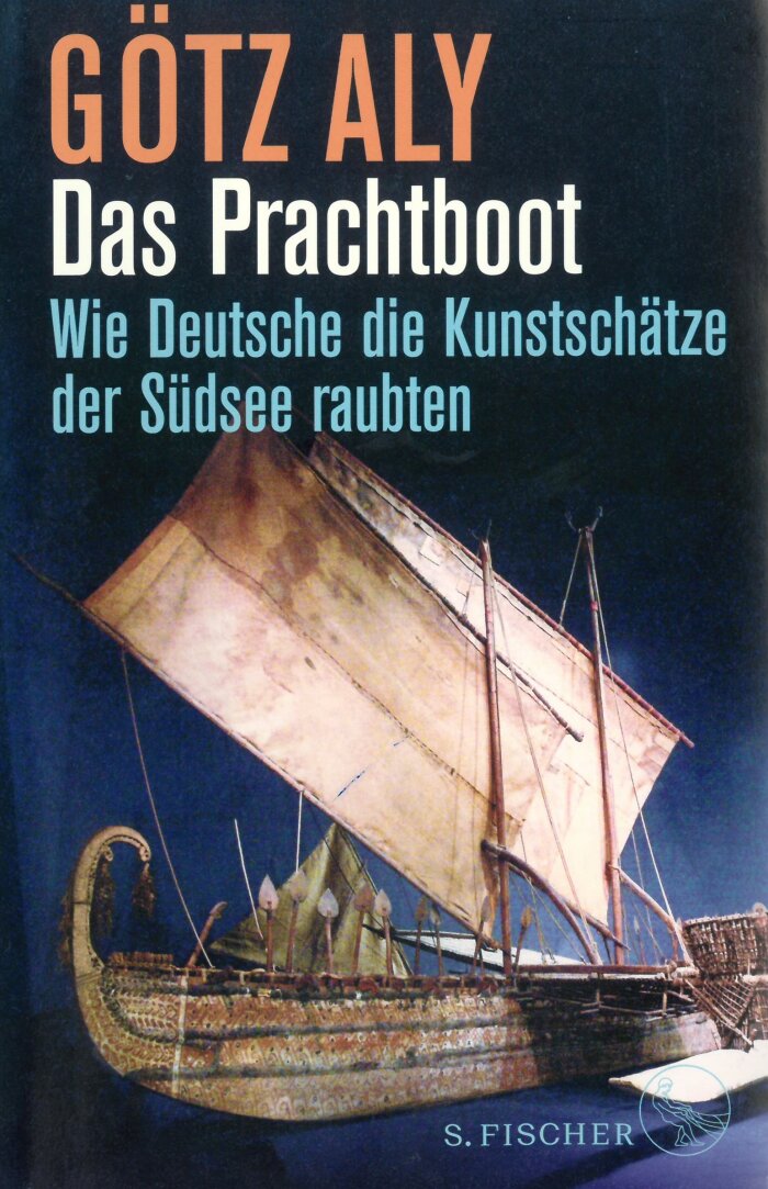 Buchcover Das Prachtboot Farbfoto. Buchcover. Altes Segelschiff auf dunkelblauem Hintergrund