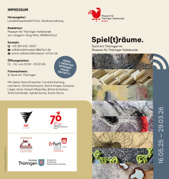 Faltblatt zur Ausstellung „Spiel(t)räume“ Vorschaubild zum Faltblatt der Ausstellung „Spiel(t)räume“